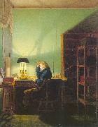 Georg Friedrich Kersting Man Reading by Lamplight China oil painting reproduction